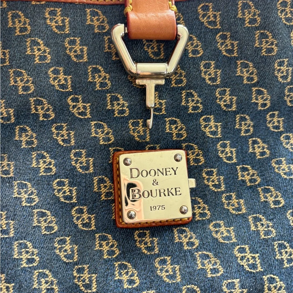 Dooney & Bourke denim Shoulder Bag with Monogram